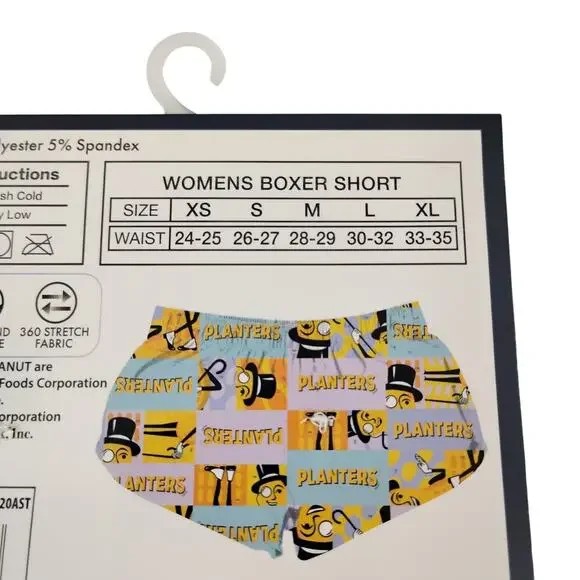NWT Womens Med Boxers Planters Skippy PB Graphic Lounge Sleep Boxer Shorts Set - Picture 5 of 5